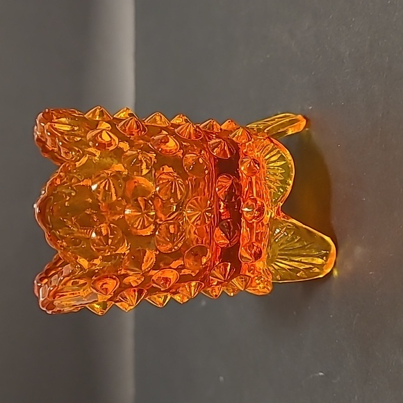 Vintage Footed Fenton Hobnail Toothpick Holder - Picture 3 of 16